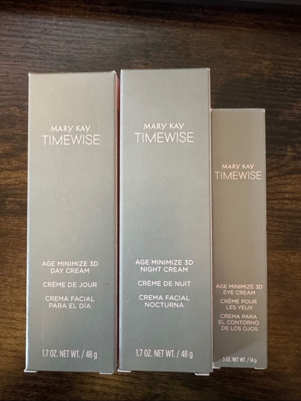 Mary Kay Timewise Silver Gray Skincare Set - Day Night Eye Creams